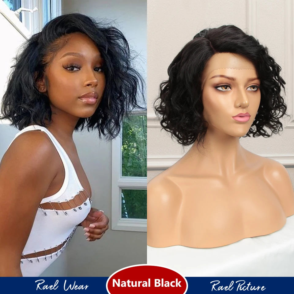 Brazilian Short Curly Bob Human Hair Wigs For Women