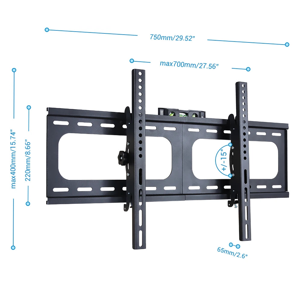 26-75 Inch Slim TV Brackets Wall Mount Ultra Slim TV Wall Bracket for LED LCD OLED Plasma Fat Screens Television