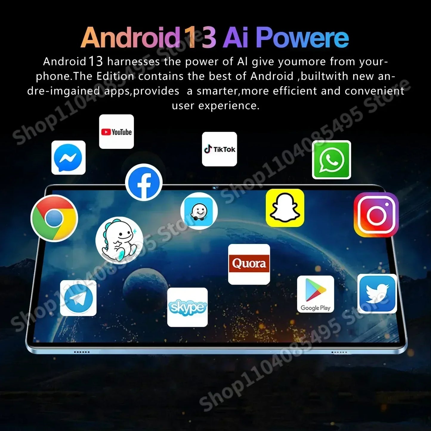 2024 New Original Global Version P60 Pro Tablet Android13 10000mAh 16GB+1TB 11Inch 4K 5G Dual SIM Phone Call WiFi Tablets PC